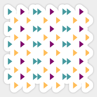 Colorful Triangle Shape Repeat Pattern Sticker